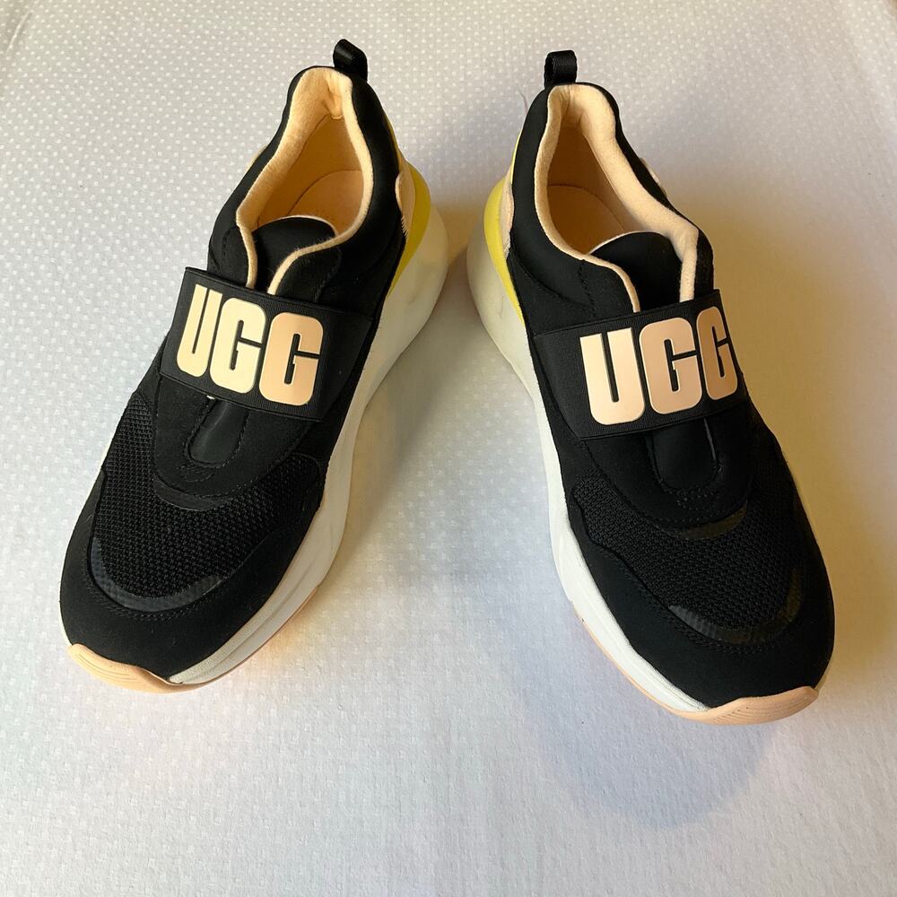 UGG 1120704 Women Shoes Size 10 US La Flex Slip On Logo Print Sneakers Athletic